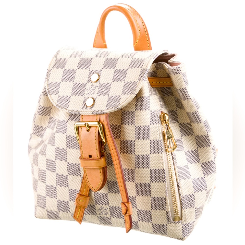 Luis Vuitton Damier Azur Sperone BB backpack